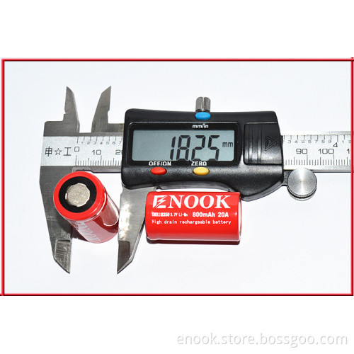 Enook 18350 800mAh MAX 20A Battery